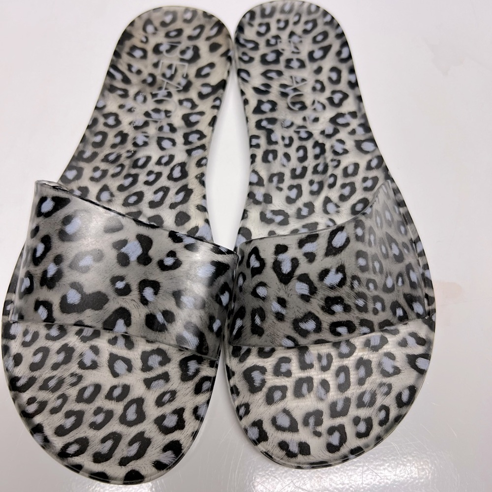 🌸🌺Clear and animal print women’s jelly shoes.👠👡